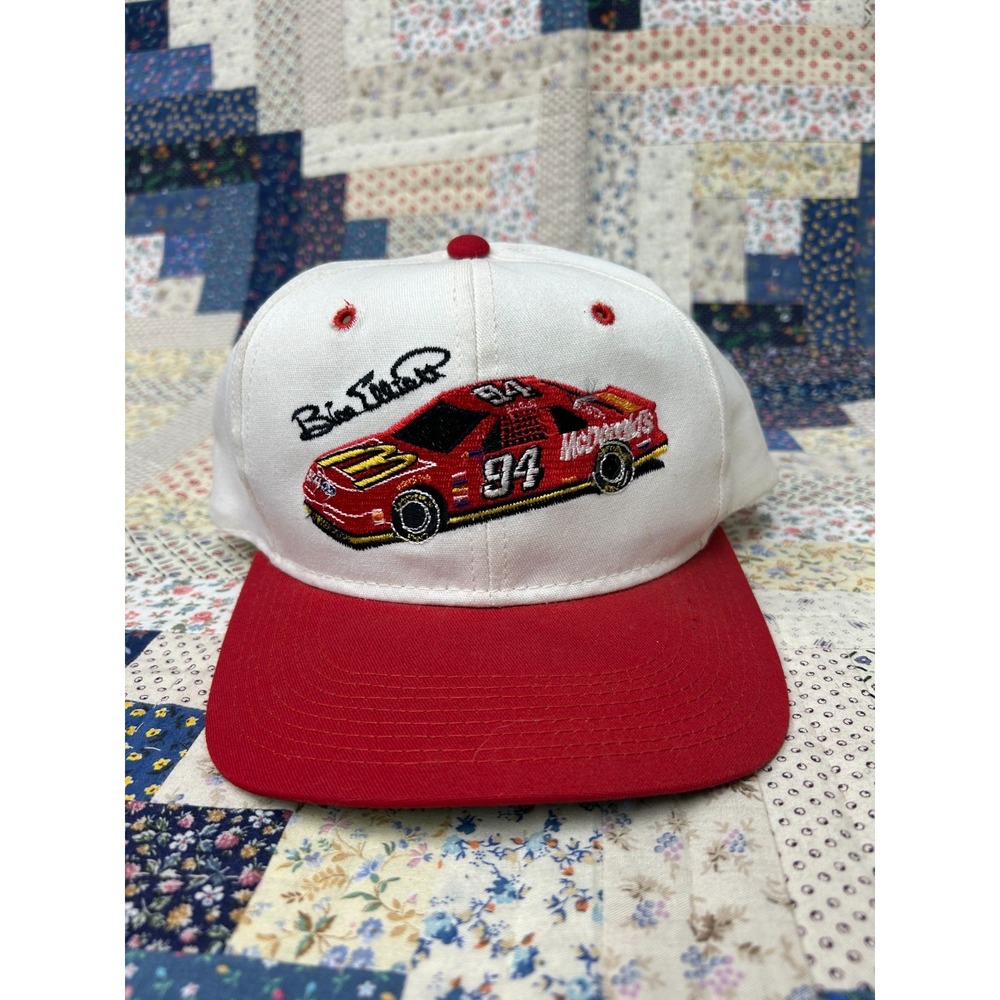 Vintage 90s McDonalds NASCAR Racing Bill Elliott #95 Kudzu Snapback Hat Cap NWOT